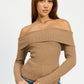ASYMMETRICAL OFF SHOULDER TOP