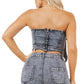 WOMEN FASHION DENIM TWO PIECE SET