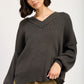 Emory Park Women's Oversized V-Neck Knit Sweater