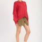 Emory Park Women's Oversized V-Neck Knit Sweater
