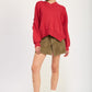 Emory Park Women's Oversized V-Neck Knit Sweater