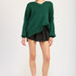 Emory Park Women's Oversized V-Neck Knit Sweater