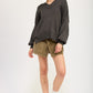 Emory Park Women's Oversized V-Neck Knit Sweater