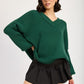 Emory Park Women's Oversized V-Neck Knit Sweater