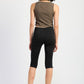 EMORY PARK Casual Brown Asymmetrical Vest Top