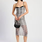 Emory Park Women's Bodycon Snake print Ruched Dress