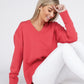 NUVI APPAREL V Neck Soft Sweater
