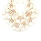 Resin Flower Statement Layer Necklace Set