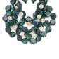 Resin Flower Statement Layer Necklace Set