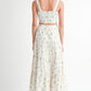 Emory Park Women's Chic Floral Tiered Maxi Skirt