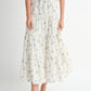Emory Park Women's Chic Floral Tiered Maxi Skirt