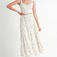 Emory Park Women's Chic Floral Tiered Maxi Skirt