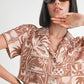 BUTTON UP CROPPED TOP