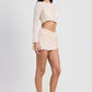 LONG SLEEVE BOAT NECK CROPPED TOP