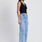LAYERED STRAIGHT LEG DENIM PANT