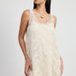Emory Park Women's Chic Mini Floral Mesh Crochet Dress