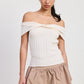 OFF SHOULDER SWEATER TOP