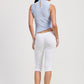 SLEEVELESS ASYMMETRICAL HIGH NECK TOP