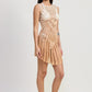 CROCHET COVER UP DRESS WITH BACK CUT OUT
