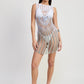 CROCHET COVER UP DRESS WITH BACK CUT OUT