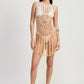 CROCHET COVER UP DRESS WITH BACK CUT OUT