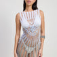 CROCHET COVER UP DRESS WITH BACK CUT OUT