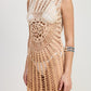 CROCHET COVER UP DRESS WITH BACK CUT OUT