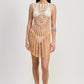 CROCHET COVER UP DRESS WITH BACK CUT OUT