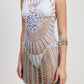 CROCHET COVER UP DRESS WITH BACK CUT OUT