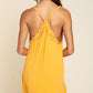 POL Mini Sleeveless Deep V-neck Dress with Lace on Front