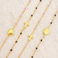 Dainty Color Dots Chain Heart Bracelet