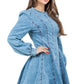 WOMEN FASHION DENIM TWO PIECE SHORT SET