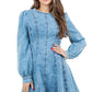 WOMEN FASHION DENIM TWO PIECE SHORT SET