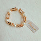 Pearls With U Chain Stretch Bracelet