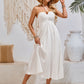 Swiss Dot Halter Neck Midi Dress