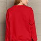 SIMPLY LOVE Full Size "SANTA'S FAVORITE" Round Neck Sweatshirt