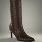 RAG & Co. Mentha Woven Faux Leather Boots