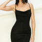 HYFVE Backless Cami Cowl Neck Split Mini Party Dress