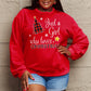 SIMPLY LOVE " Just a girl who loves Christmas" Full Size Graphic Sweatshirt