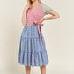 JADE by JANE Color Block Gingham Dress