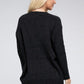 ZENANA Melange Open Front Sweater Cardigan