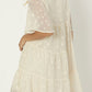 NUVI APPAREL A line tiered dress
