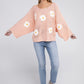 NUVI APPAREL Flower Motif Sweater