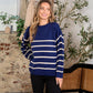 SEW IN LOVE Striped Round Neck Sweater