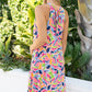 WHITE BIRCH Full Size Printed Sleeveless Dress with Pockets