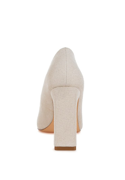 Uboa Slim Block Heel Pumps