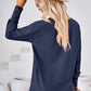 V-Neck Long Sleeve Blouse