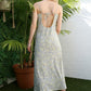 LILOU Casual Floral Print Dress with Cowl Neck & Open Back - SL summer dress