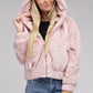 AMBIANCE APPAREL Fluffy Zip-Up Teddy Hooded Coat