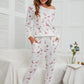 X.Y.M. Flamingo Long Sleeve Top and Pants Pajama Set